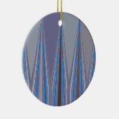 ブルーカッコいいシームレスデザイン セラミックオーナメント (右)