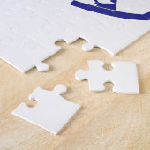 ブルーカッコいいスノーモービル ジグソーパズル (側面)