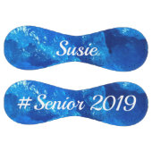 ブルーカッコいいソフトボパーソナライズされたール ソフトボール (パネル)