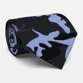 ブルーカッコいいハイライト迷彩柄 ネクタイ (ロール)