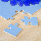 ブルーカッコいいマリゴールドパズル ジグソーパズル (側面)