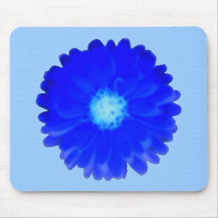 ブルーカッコいいマリゴールドマウスパッド マウスパッド