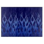 ブルーカッコいいレーシングフレイズ カッティングボード (正面)