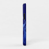 ブルーカッコいいレーシングフレイムピストライプン Case-Mate iPhoneケース (裏面/右)