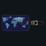 ブルーカッコいいワールド ラゲッジタグ<br><div class="desc">ラベル荷物ワールドクラスの旅行者。</div>