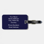 ブルーカッコいいワールド ラゲッジタグ (裏面横)