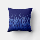 ブルーカッコいい車のレーシング炎 クッション (裏面)