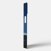 ブルーカッコいい迷彩柄軍隊迷彩背景 Case-Mate iPhoneケース (裏面 / 右)