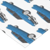 ブルーカッコいい1959クラシック車 テーブルクロス (アングル)