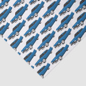 ブルーカッコいい1959クラシック車 薄葉紙 (詳細)