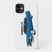 ブルーカッコいい1959クラシック車 Case-Mate iPhoneケース (裏面)