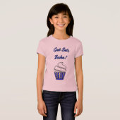 ブルーカップケーキを焼く Tシャツ (正面フル)