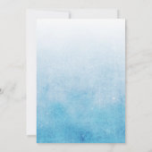 ブルーカップケーキ入りのキッズキュートなヒッポ誕生日 招待状 (裏面)