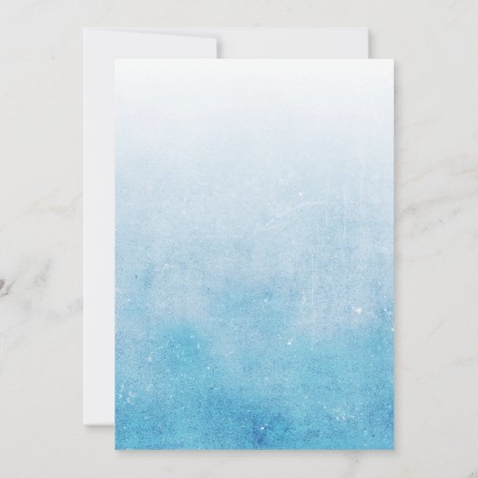 ブルーカップケーキ入りのキッズキュートなヒッポ誕生日 招待状 (裏面)