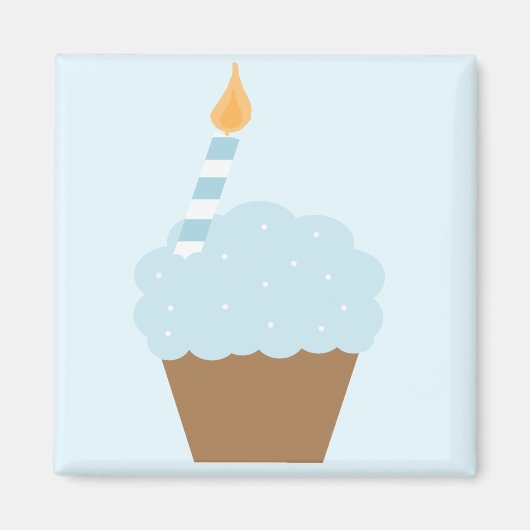 ブルーカップケーキ マグネット (正面)