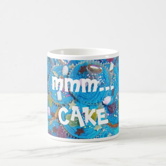 ブルーカップケーキ'mm....ケーキマグ コーヒーマグカップ (中央)