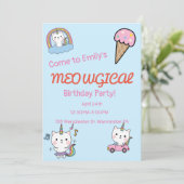 ブルーカティコーン記念誕生日 招待状 (スタンド正面)