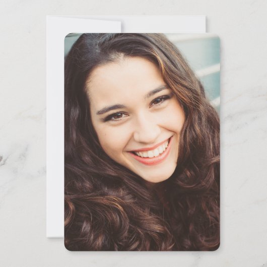 ブルーカドゥセウスナース卒業の招待 招待状 (裏面)