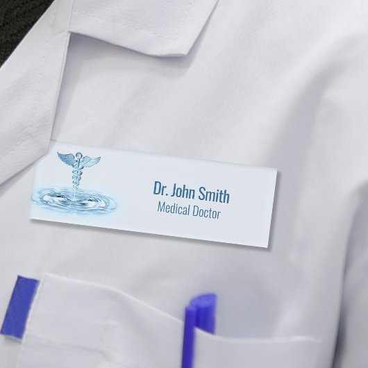 ブルーカドゥセウス医療用水リップルヘルメスロッド 名札