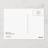 ブルーカニのはがき ポストカード (裏面)