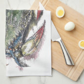 ブルーカニのキッチンタオル キッチンタオル (四つ折り)