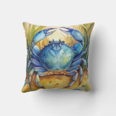 ブルーカニのビーチ クッション (裏面)