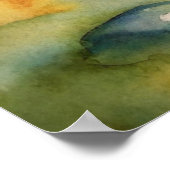 ブルーカニのビーチ ポスター (角)