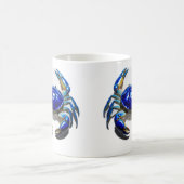 ブルーカニのマグカップ コーヒーマグカップ (中央)