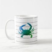 ブルーカニの水の絵を描色のマグカップ コーヒーマグカップ (左)