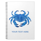 ブルーカニの水彩 ノートブック (正面)