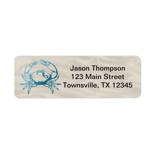 ブルーカニオンリネン ラベル (正面)