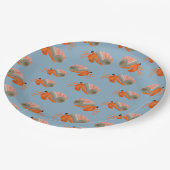 ブルーカニパーティープレート ペーパープレート (アングル)