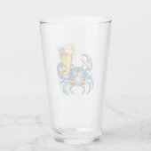 ブルーカニビール タンブラーグラス (裏面)
