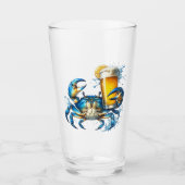ブルーカニビール タンブラーグラス (正面)