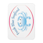 ブルーカニ冷蔵庫用マグネット マグネット (縦)