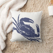 ブルーカニ効果グランジ沿岸をテーマ クッション (ブランケット)