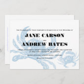 ブルーカニ招待状 招待状 (正面/裏面)