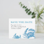 ブルーカニ日付の保存 案内ポストカード (スタンド正面)