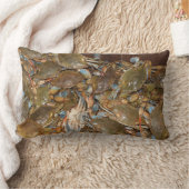 ブルーカニ枕 ランバークッション (ブランケット)