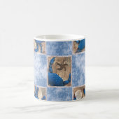 ブルーカニ模様マグカップ コーヒーマグカップ (中央)