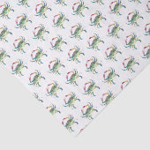 ブルーカニ水彩パターンビーチ 薄葉紙 (詳細)