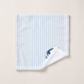 ブルーカニ航海のブルーストライプ絵画ズ バスタオルセット (ウォッシュタオル)