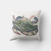 ブルーカニ装飾用クッション クッション (裏面)