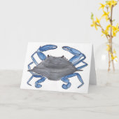 ブルーカニ カード (黄色い花)