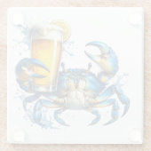 ブルーカニ ガラスコースター (裏面)