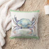 ブルーカニ クッション (ブランケット)