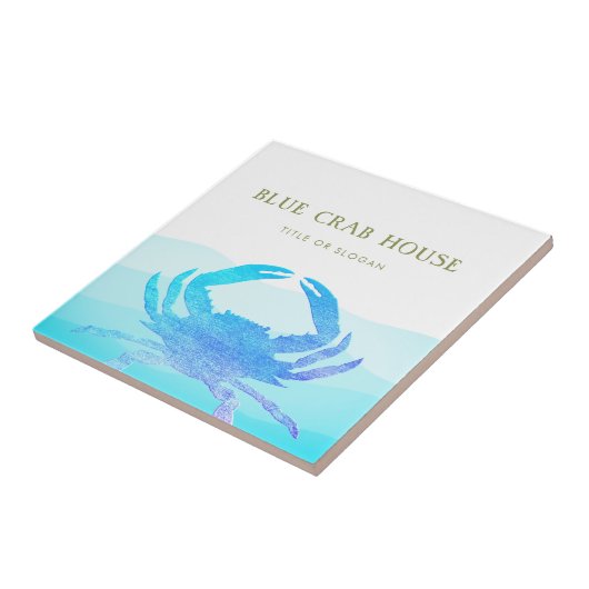 ブルーカニ タイル (側面)