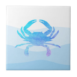 ブルーカニ タイル
