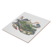 ブルーカニ タイル (側面)