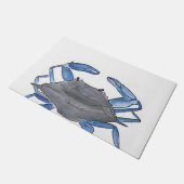 ブルーカニ ドアマット (アングル)